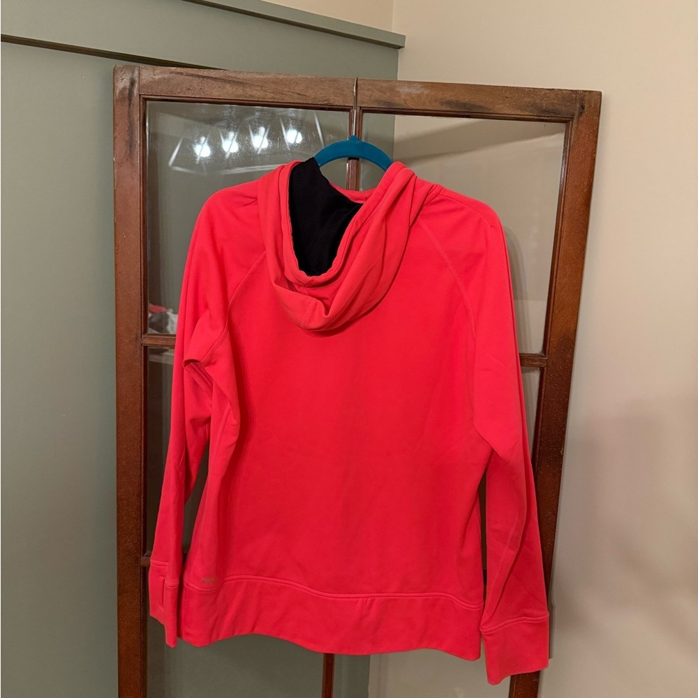 Nike Vibrant Neon Pink Pullover Hoodie Fleece Lined Thermal w/ Cowl Neck Size XL - Picture 4 of 4